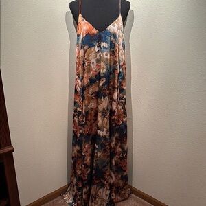 Nicole Miller XL Multicolored Maxi Dress